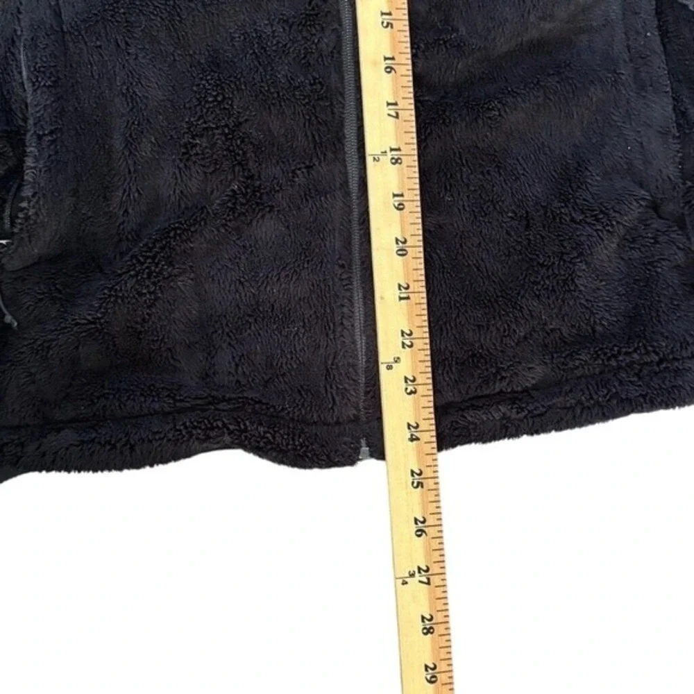The North Face Women's Full Zip Osito Fleece Jacket Black Sz M‎ Logo Outdoor